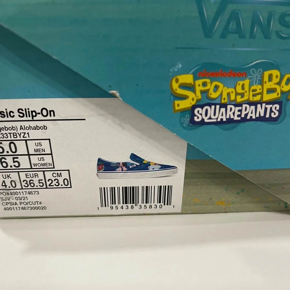 Vans slip on sneakers SpongeBob SquarePants - Picture 4 of 4